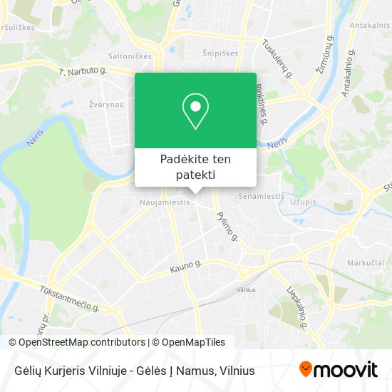 Gėlių Kurjeris Vilniuje - Gėlės Į Namus žemėlapis