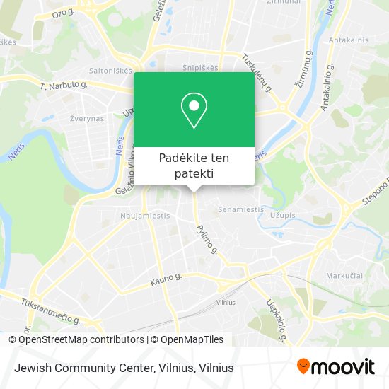 Jewish Community Center, Vilnius žemėlapis