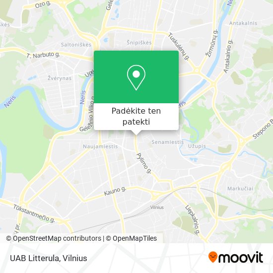 UAB Litterula žemėlapis