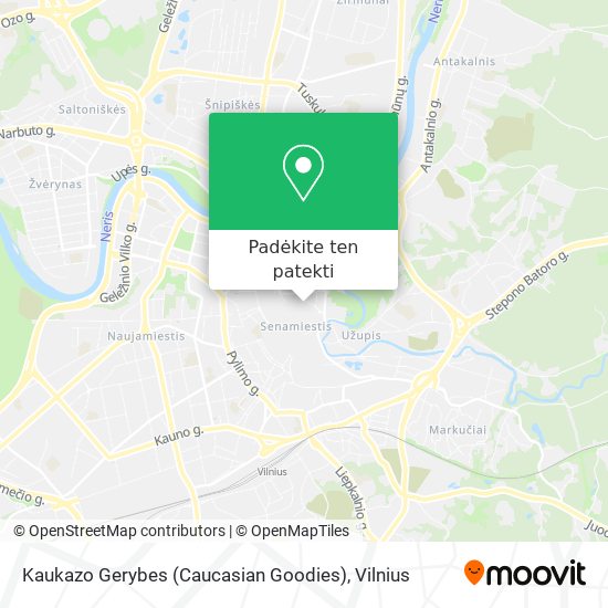 Kaukazo Gerybes (Caucasian Goodies) žemėlapis