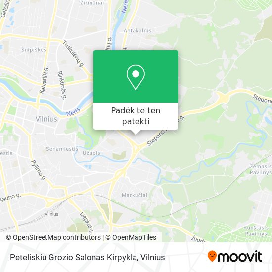 Peteliskiu Grozio Salonas Kirpykla žemėlapis