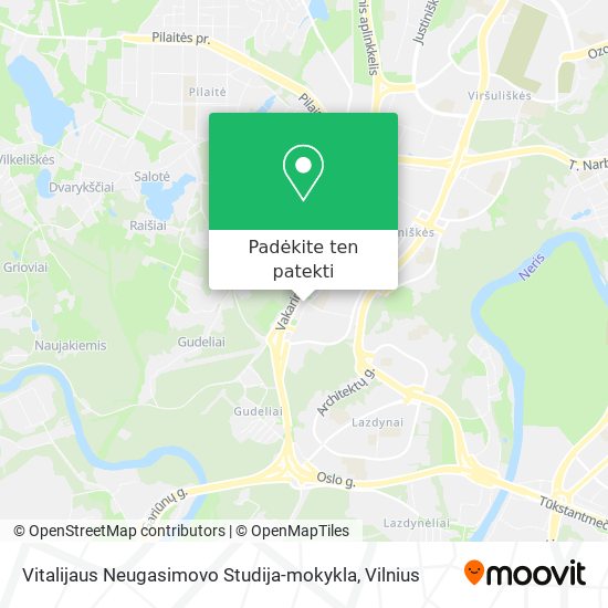Vitalijaus Neugasimovo Studija-mokykla žemėlapis