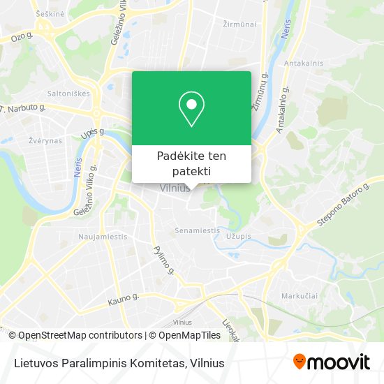 Lietuvos Paralimpinis Komitetas žemėlapis