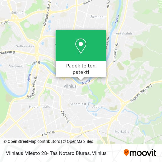Vilniaus Miesto 28- Tas Notaro Biuras žemėlapis
