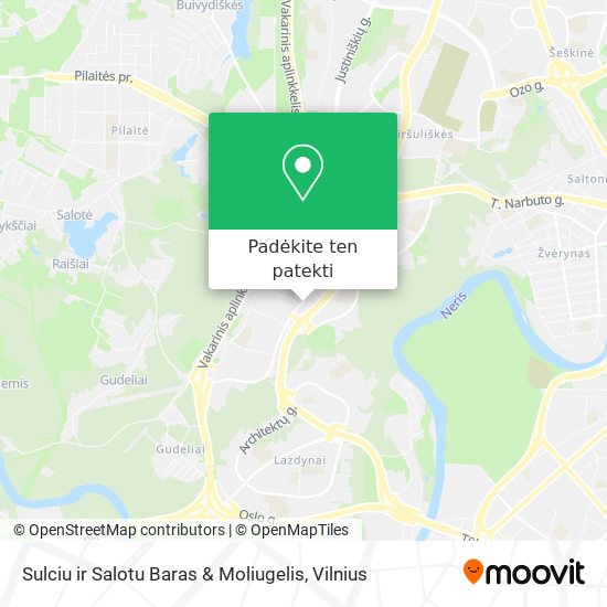 Sulciu ir Salotu Baras & Moliugelis žemėlapis