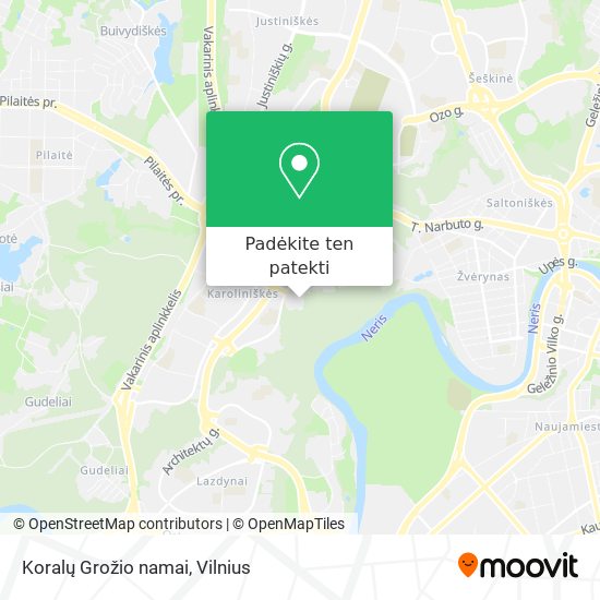Koralų Grožio namai žemėlapis