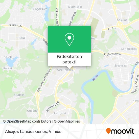 Alicijos Laniauskienes žemėlapis