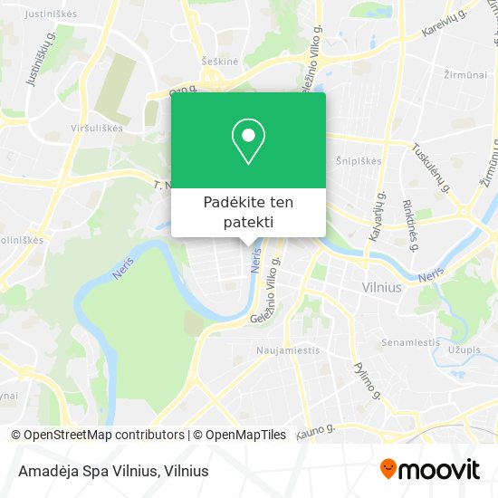 Amadėja Spa Vilnius žemėlapis