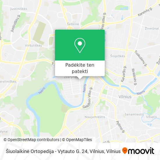 Šiuolaikinė Ortopedija - Vytauto G. 24, Vilnius žemėlapis