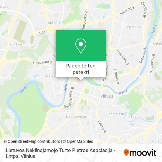Lietuvos Nekilnojamojo Turto Plėtros Asociacija - Lntpa žemėlapis