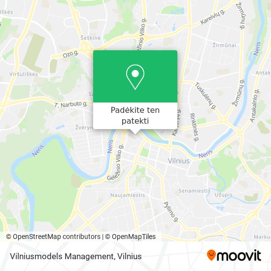 Vilniusmodels Management žemėlapis