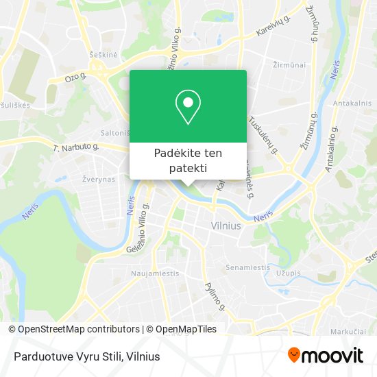 Parduotuve Vyru Stili žemėlapis