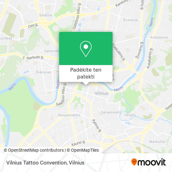 Vilnius Tattoo Convention žemėlapis