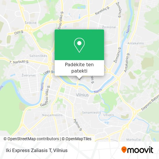 Iki Express Zaliasis T žemėlapis