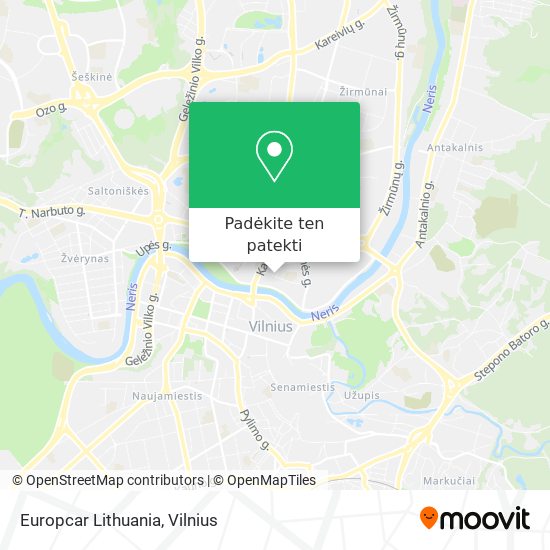 Europcar Lithuania žemėlapis