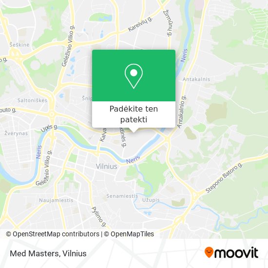 Med Masters žemėlapis