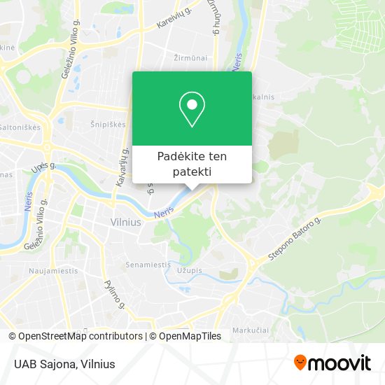 UAB Sajona žemėlapis