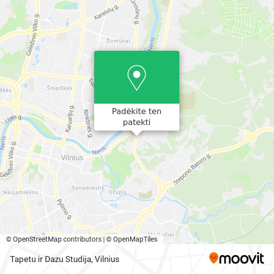Tapetu ir Dazu Studija žemėlapis