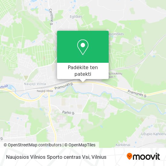 Naujosios Vilnios Sporto centras Vsi žemėlapis