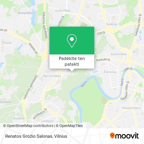 Renatos Grožio Salonas žemėlapis
