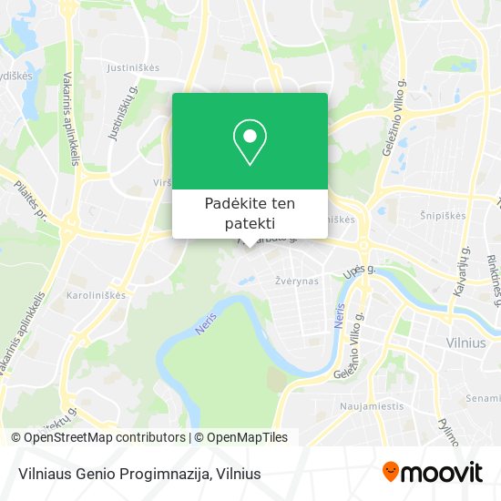 Vilniaus Genio Progimnazija žemėlapis