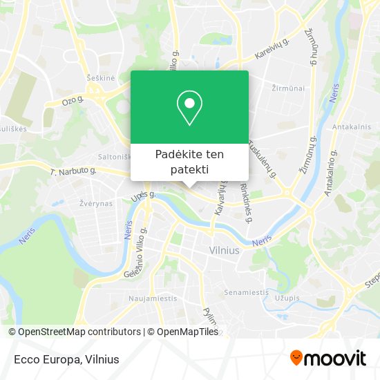 Ecco Europa žemėlapis