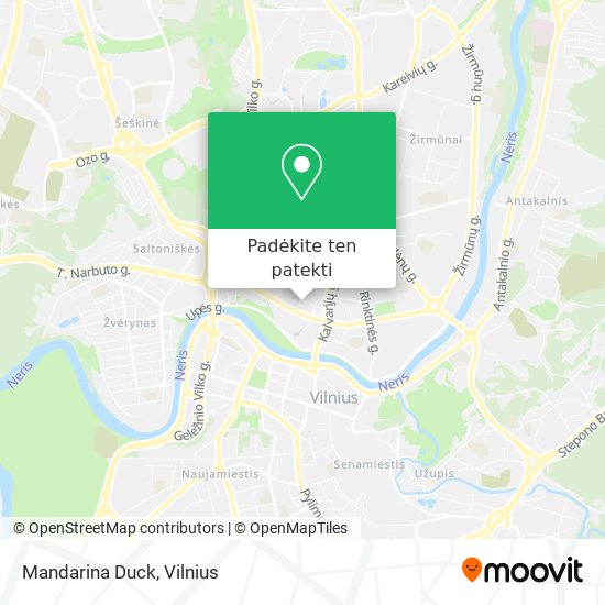 Mandarina Duck žemėlapis