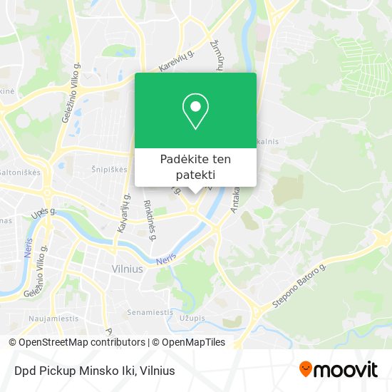 Dpd Pickup Minsko Iki žemėlapis