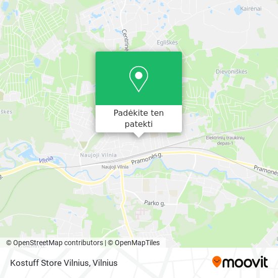 Kostuff Store Vilnius žemėlapis