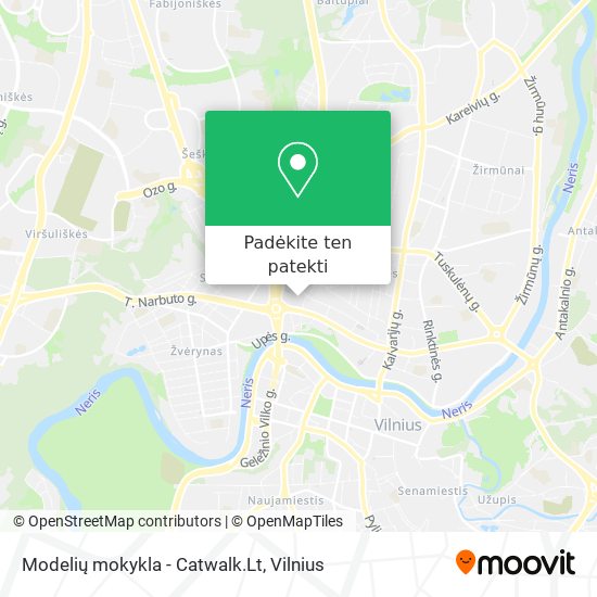 Modelių mokykla - Catwalk.Lt žemėlapis