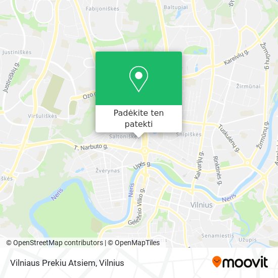 Vilniaus Prekiu Atsiem žemėlapis