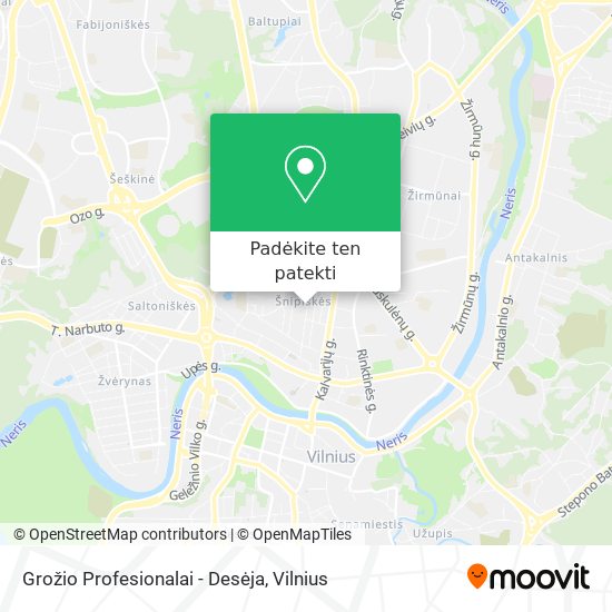 Grožio Profesionalai - Desėja žemėlapis