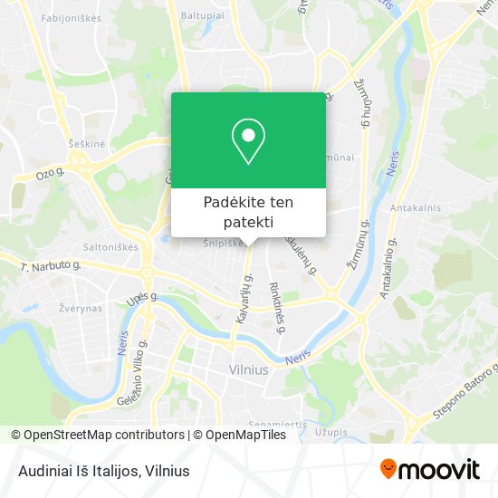 Audiniai Iš Italijos žemėlapis