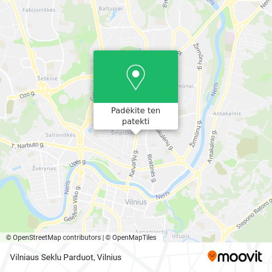 Vilniaus Seklu Parduot žemėlapis