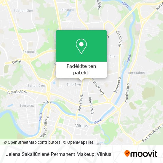 Jelena Sakaliūnienė Permanent Makeup žemėlapis