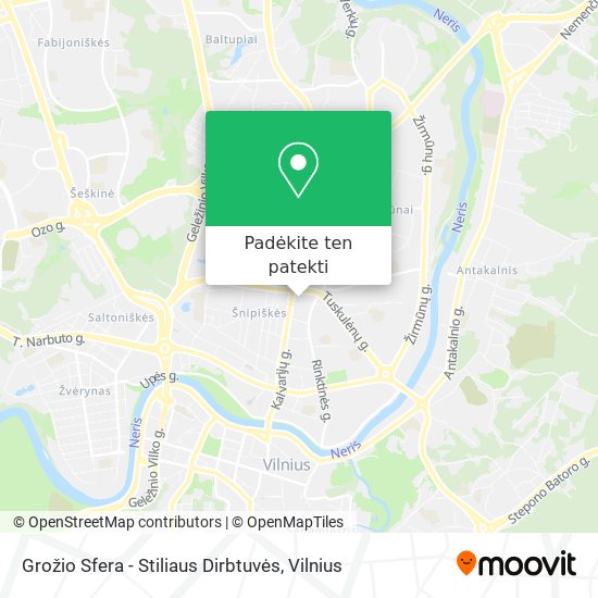 Grožio Sfera - Stiliaus Dirbtuvės žemėlapis