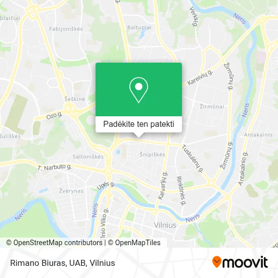 Rimano Biuras, UAB žemėlapis