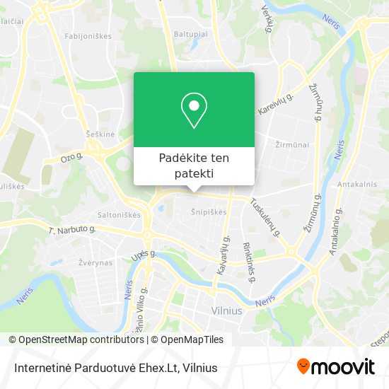 Internetinė Parduotuvė Ehex.Lt žemėlapis