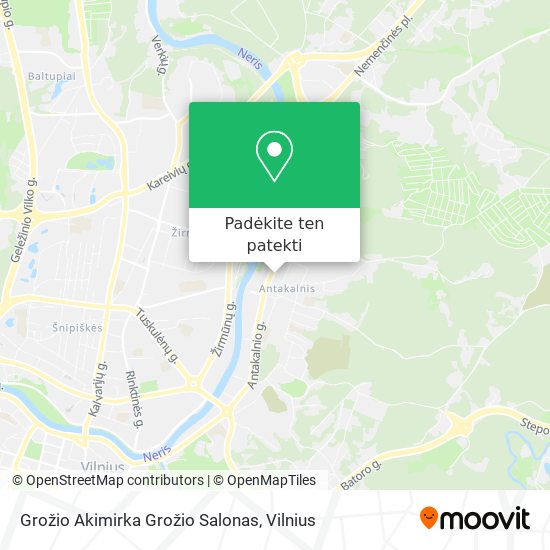 Grožio Akimirka Grožio Salonas žemėlapis