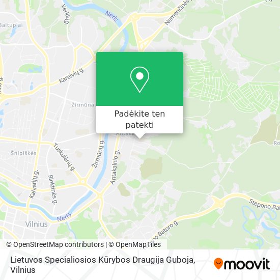Lietuvos Specialiosios Kūrybos Draugija Guboja žemėlapis