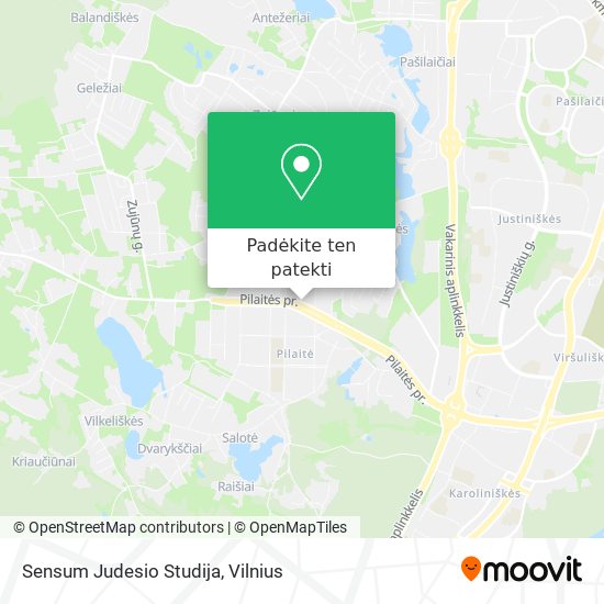 Sensum Judesio Studija žemėlapis