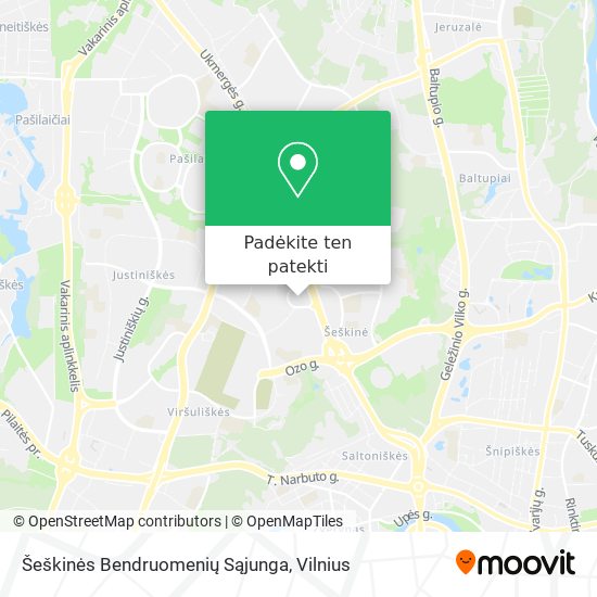 Šeškinės Bendruomenių Sąjunga žemėlapis