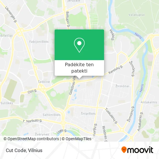 Cut Code žemėlapis