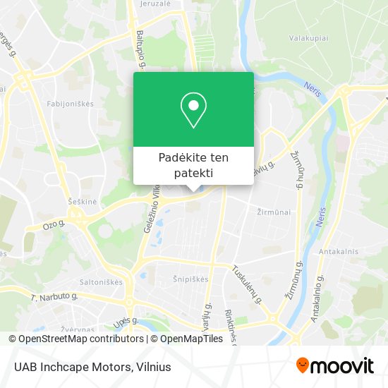 UAB Inchcape Motors žemėlapis