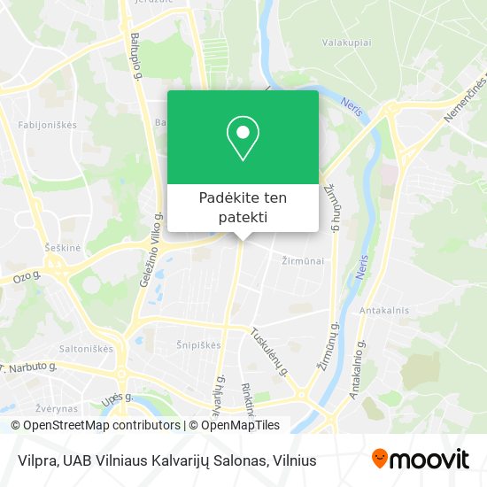 Vilpra, UAB Vilniaus Kalvarijų Salonas žemėlapis