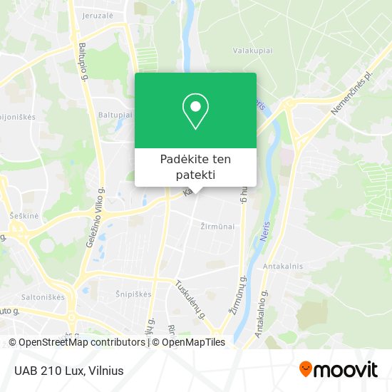 UAB 210 Lux žemėlapis