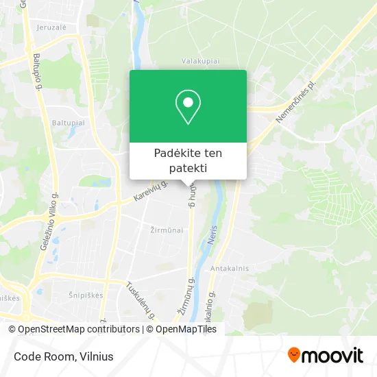 Code Room žemėlapis