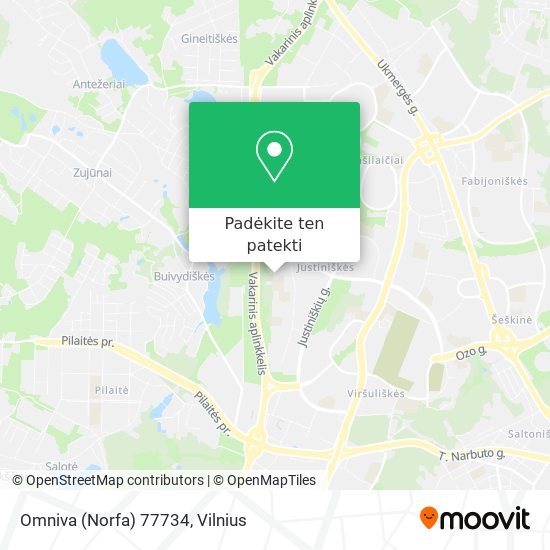 Omniva (Norfa) 77734 žemėlapis