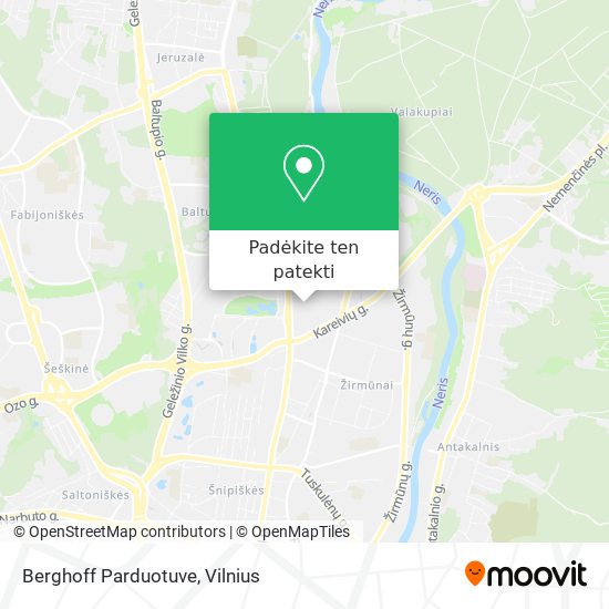 Berghoff Parduotuve žemėlapis