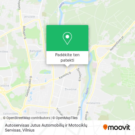 Autoservisas Jutus Automobilių ir Motociklų Servisas žemėlapis